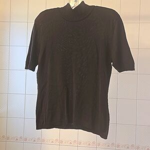 Jones New York silk mock neck sweater